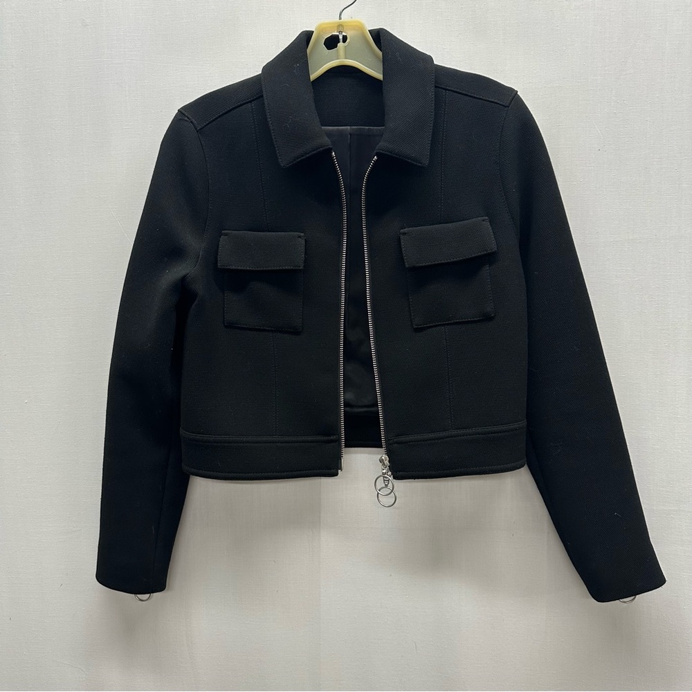 & Other Stories Black Cropped Jacket